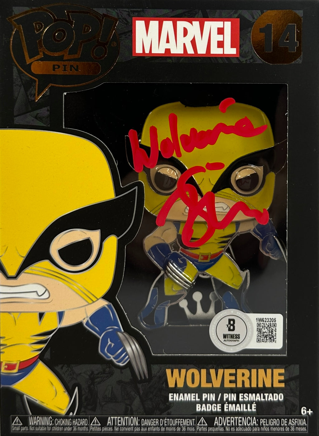 Tony Daniels autographed signed inscribed Funko Pin #14 Wolverine X-Men