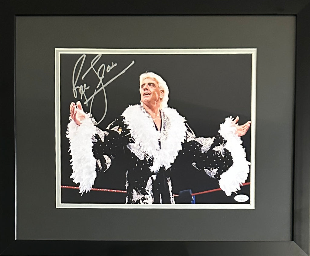 Ric Flair autographed signed 11x14 framed photo WWF Wrestler JSA COA