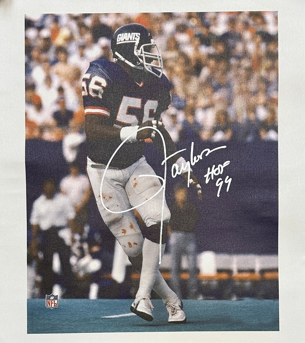 Lawrence Taylor autographed signed inscribed 16x20 New York Giants COA