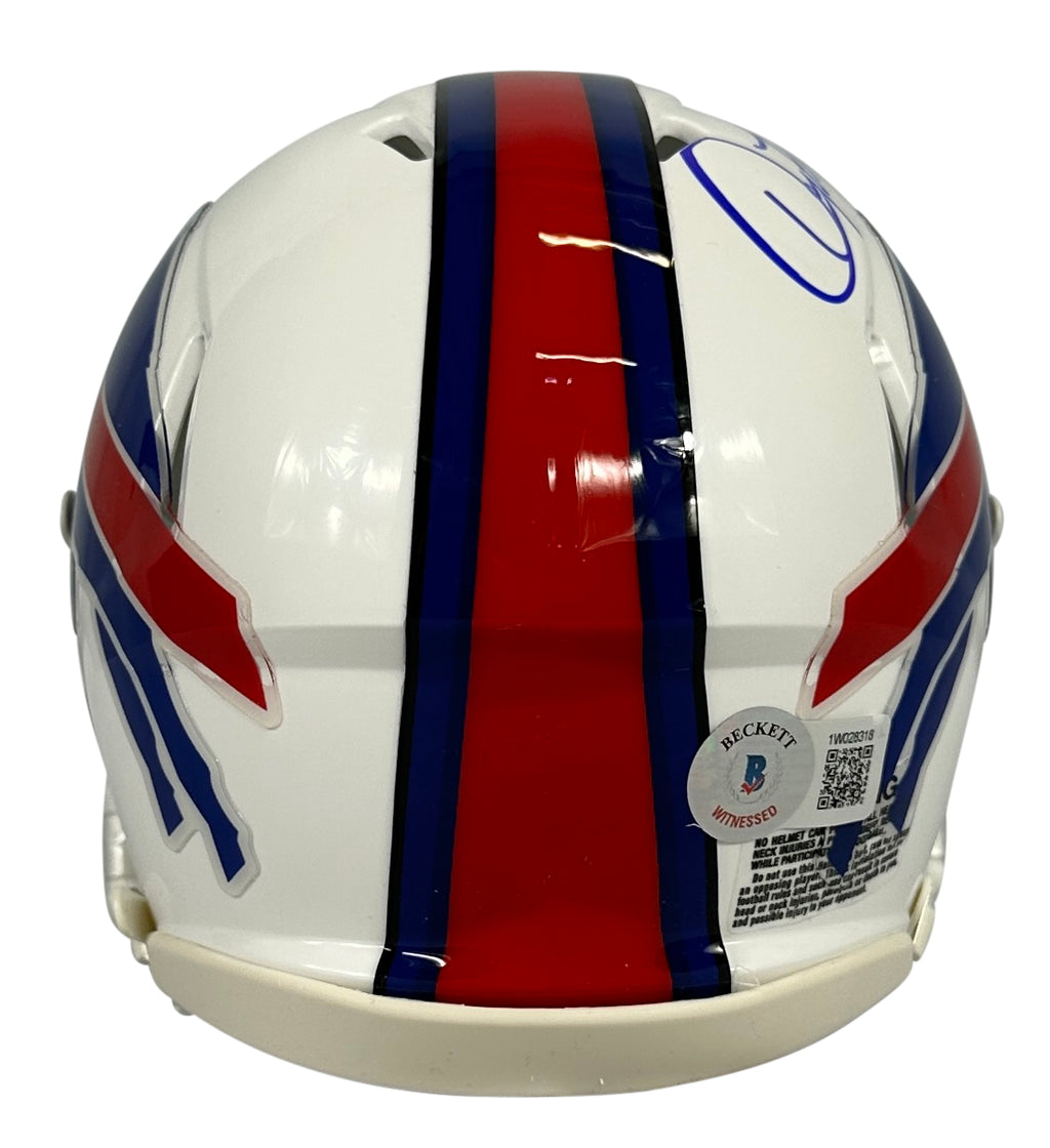 Doug Flutie autographed signed mini helmet NFL Buffalo Bills BAS