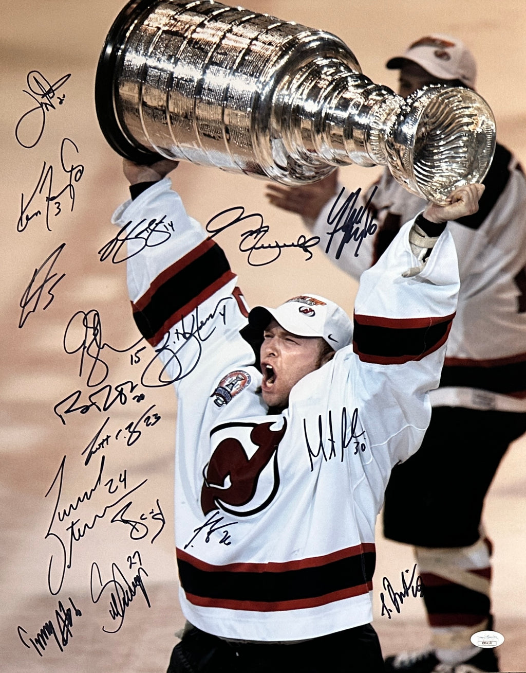 Team signed autographed NHL New Jersey Devils 16x20 photo JSA LOA