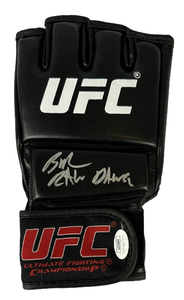 Brandon Royval autographed signed inscribed glove UFC COA JSA Raw