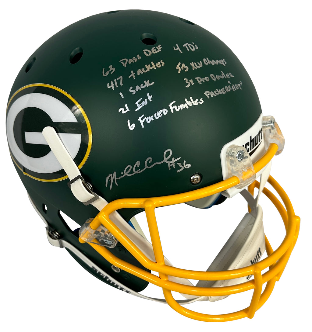 Nick Collins signed inscribed Full Size helmet NFL Green Bay Packers BAS COA