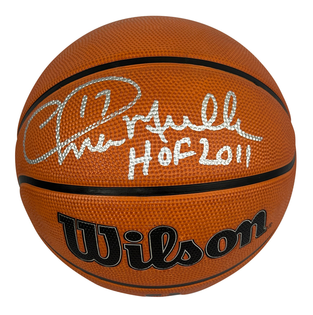 Chris Mullin autographed signed inscribed basketball Golden State Warriors PSA