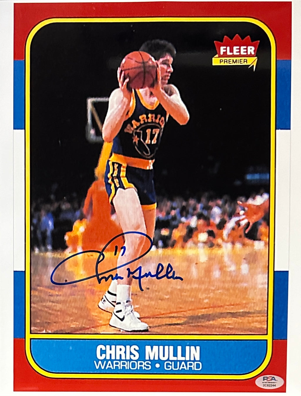 Chris Mullin autographed signed 11x14 photo NBA Golden State Warriors PSA