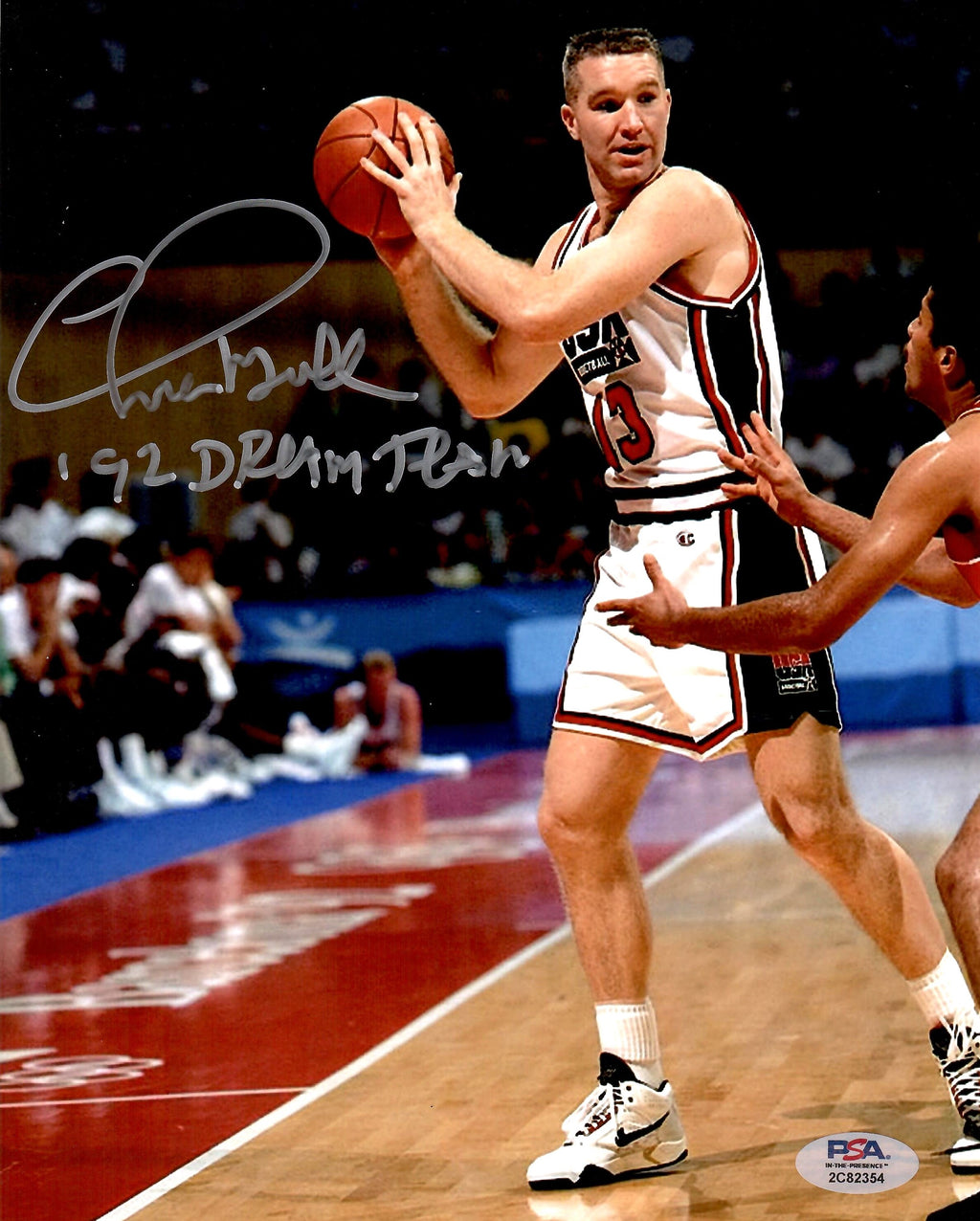 Chris Mullin autographed signed inscribed 8x10 photo NBA USA Olympic team PSA