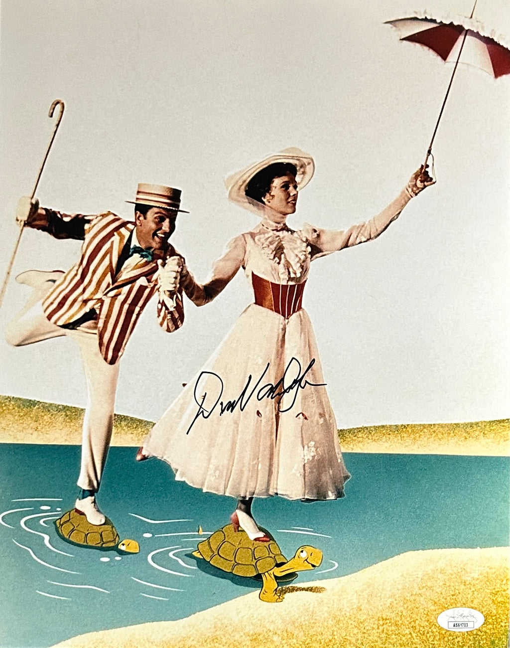 Dick Van Dyke autographed 11x14 photo JSA COA Mary Poppins Bert