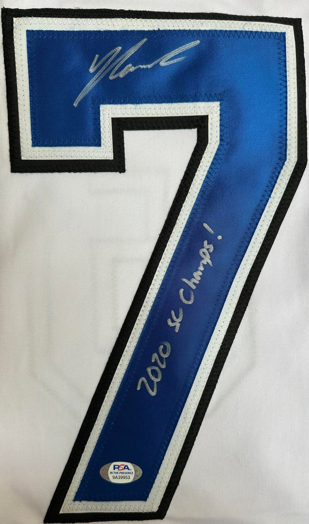 Yanni Gourde autographed signed inscribed jersey NHL Tampa Bay Lightning JSA COA