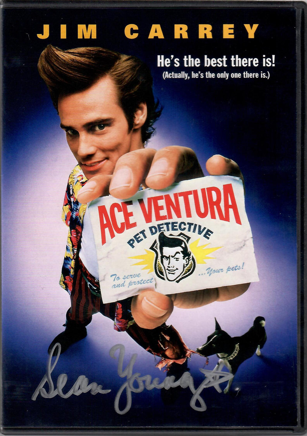 Sean Young autographed DVD cover Ace Ventura Pet Detective PSA ITP Ray Finkel - JAG Sports Marketing