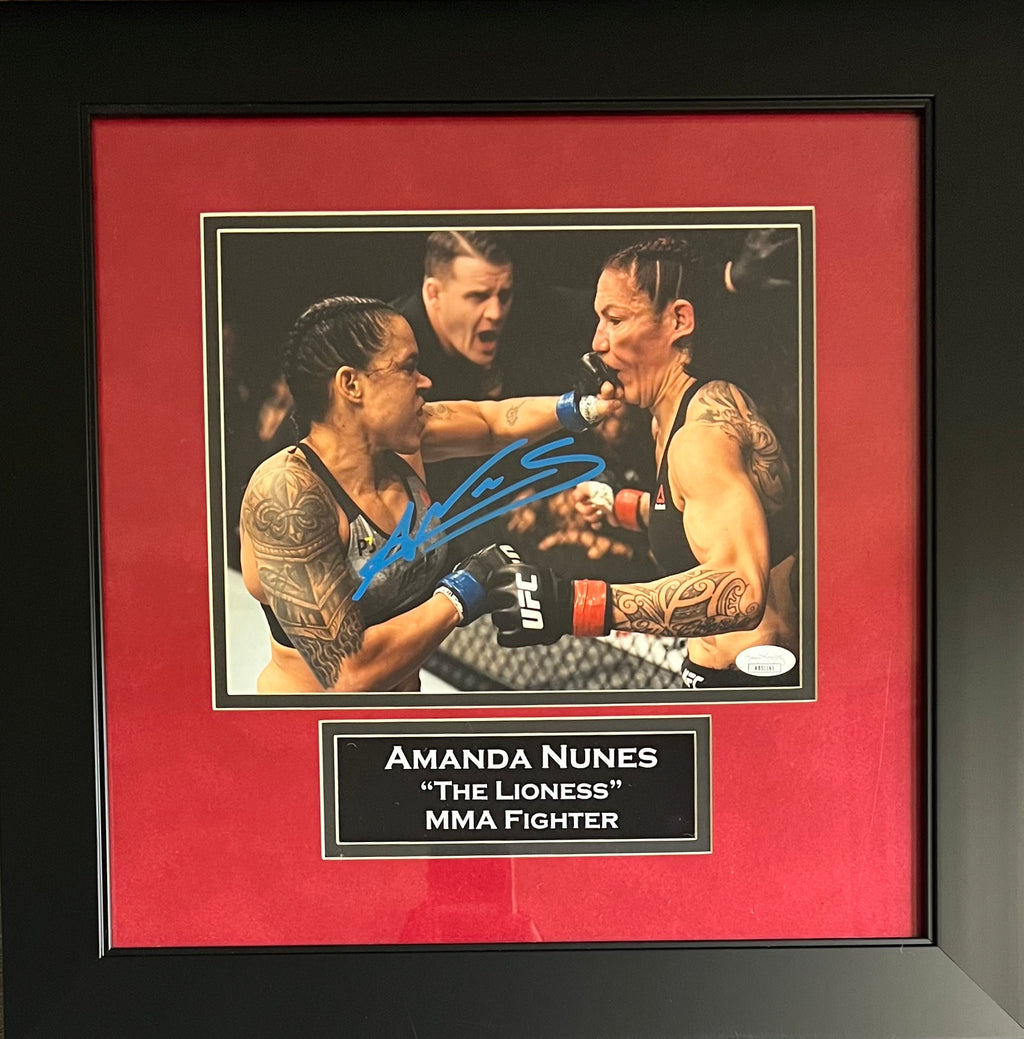 Amanda Nunes autographed signed framed 8x10 photo UFC JSA COA