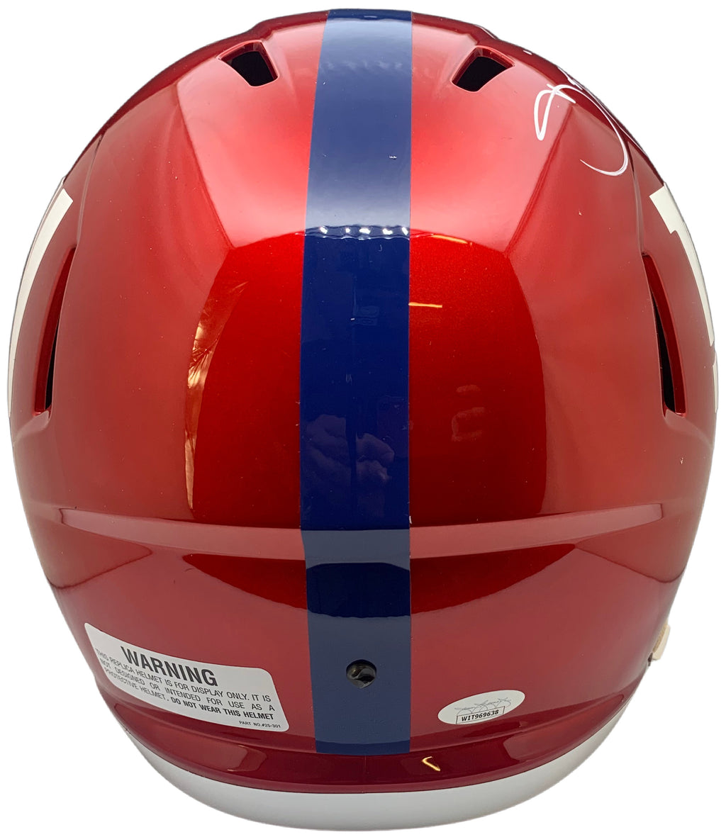 David Tyree autographed signed inscribed Flash Mini Helmet New York Giants JSA