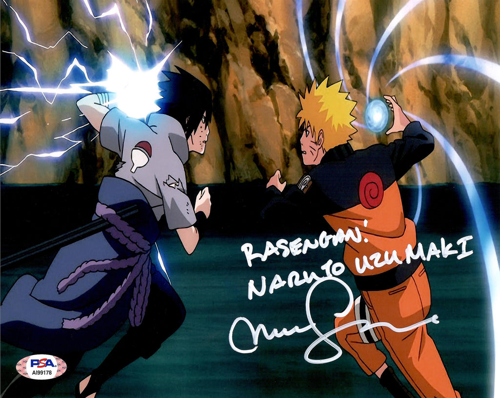 Maile Flanagan Naruto autographed inscribed 8x10 photo PSA COA Naruto Sasuke - JAG Sports Marketing