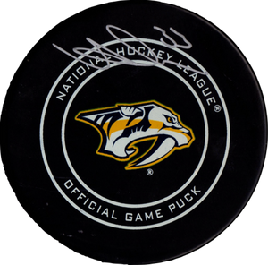 Viktor Arvidsson autographed signed authentic puck NHL Nashville Predators PSA - JAG Sports Marketing