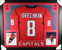 Alexander Ovechkin signed framed custom jersey NHL Washington Capitals JSA COA