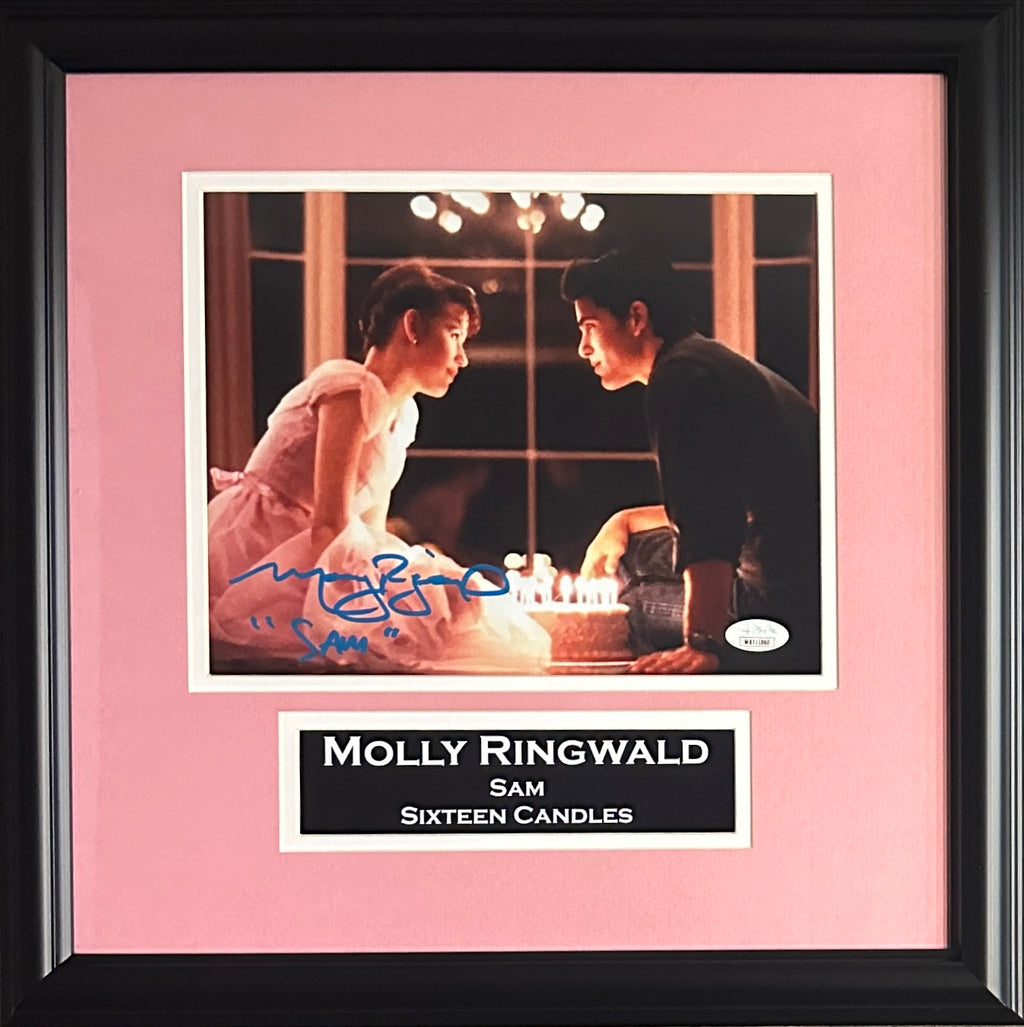 Molly Ringwald autographed inscribed framed 8x10 photo Sixteen Candles JSA