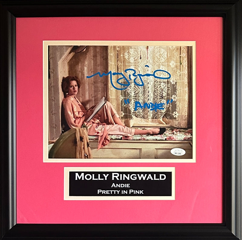 Molly Ringwald autographed inscribed framed 8x10 photo Pretty in Pink JSA
