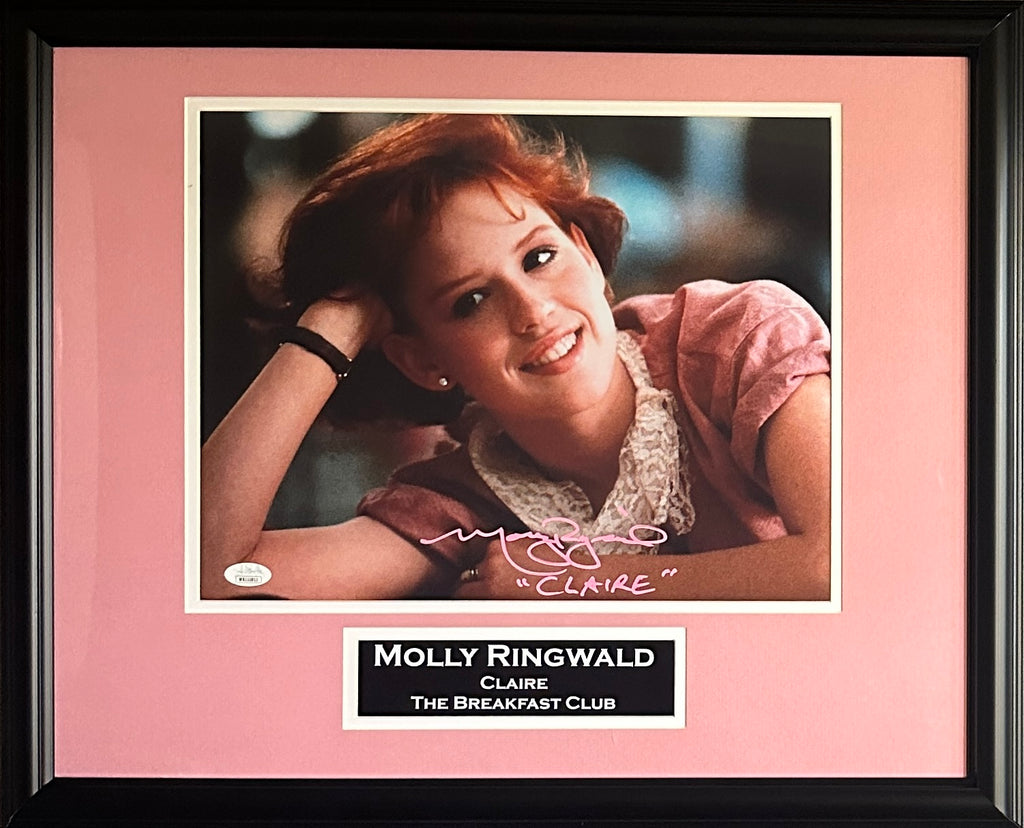 Molly Ringwald autographed inscribed framed 11x14 photo Breakfast Club JSA
