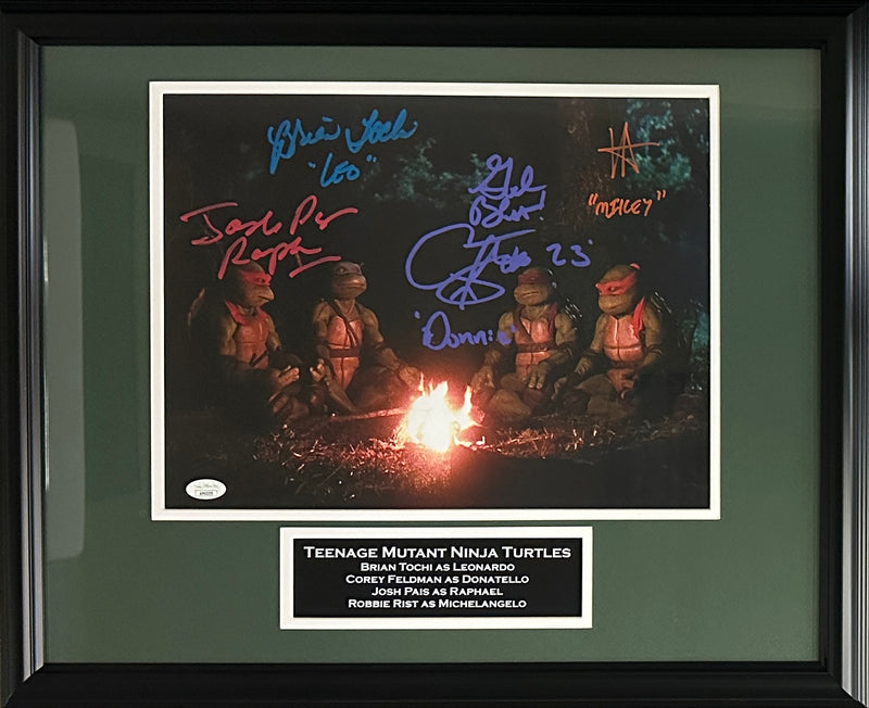 Pais Tochi Feldman Rist autographed signed inscribed framed 11x14 photo JSA TMNT