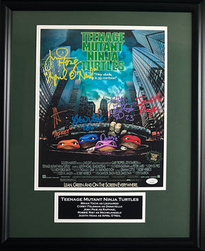 Pais Tochi Feldman Rist Hoag autographed inscribed framed 11x14 photo JSA TMNT