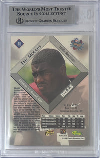 Eric Moulds autographed signed Player 1996 #40 Buffalo Bills BAS Encap RC