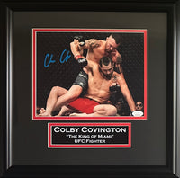 Colby Covington autographed framed 8x10 photo UFC JSA Witness Usman Masvidal