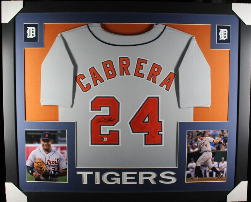 Miguel Cabrera autographed signed jersey MLB Detroit Tigers Beckett Marlins