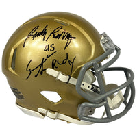 Sean Astin Rudy Ruettiger autographed signed mini helmet NFL JSA Notre Dame