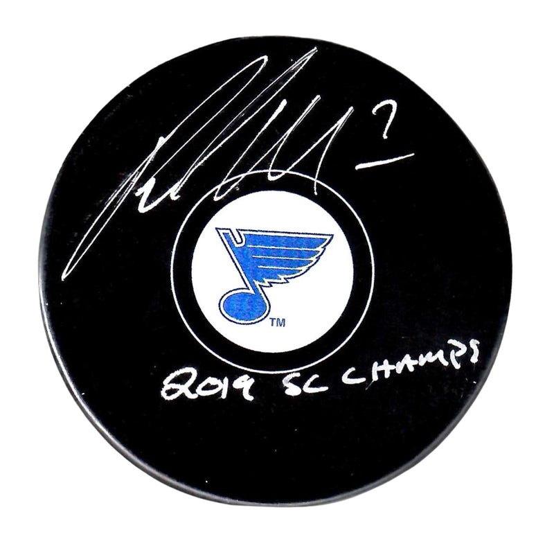 Pat Maroon autographed signed inscribed puck St. Louis Blues JSA Witness