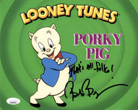 Bob Bergen autographed signed inscribed 8x10 photo JSA COA Porky Pig