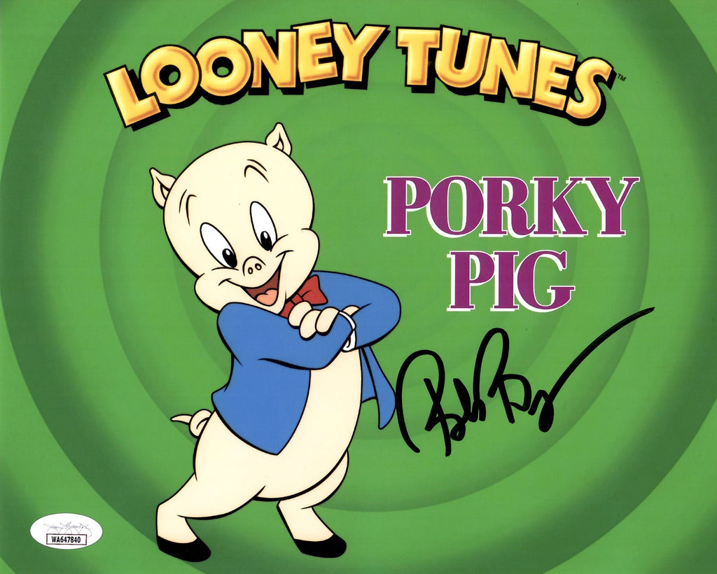 Bob Bergen autographed signed 8x10 photo JSA COA Porky Pig
