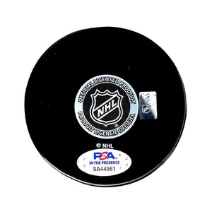 Mathieu Joseph autographed signed inscribed puck NHL Tampa Bay Lightning PSA COA