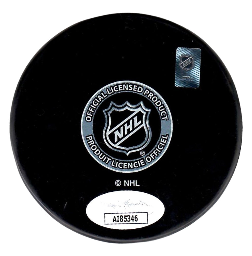 Ilya Sorokin autographed signed puck NHL New York Islanders JSA COA