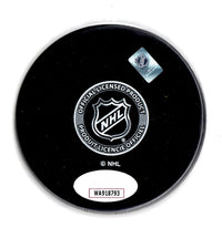 Alexander Romanov autographed signed puck NHL New York Islanders JSA COA