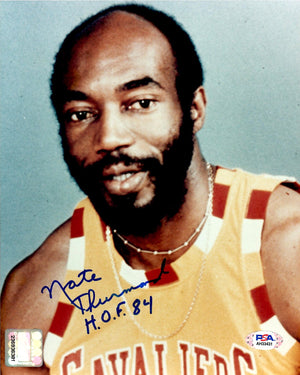 Nate Thurmond signed inscribed 8x10 photo NBA Cleveland Cavaliers PSA COA