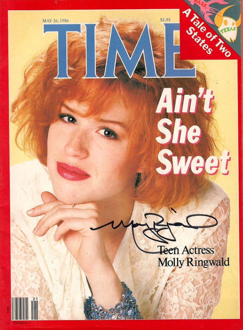 Molly Ringwald autographed signed magazine JSA