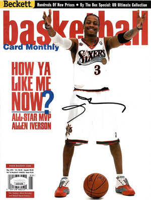 Allen Iverson autographed signed magazine Philadelphia 76ers NBA JSA COA