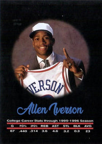 Allen Iverson Custom Card NBA Philadelphia 76ers Denver Nuggets COA