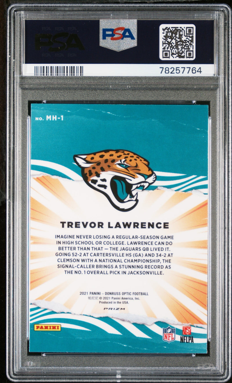 Trevor Lawrence 2021 Donruss Optic My House PSA 9 #MH1