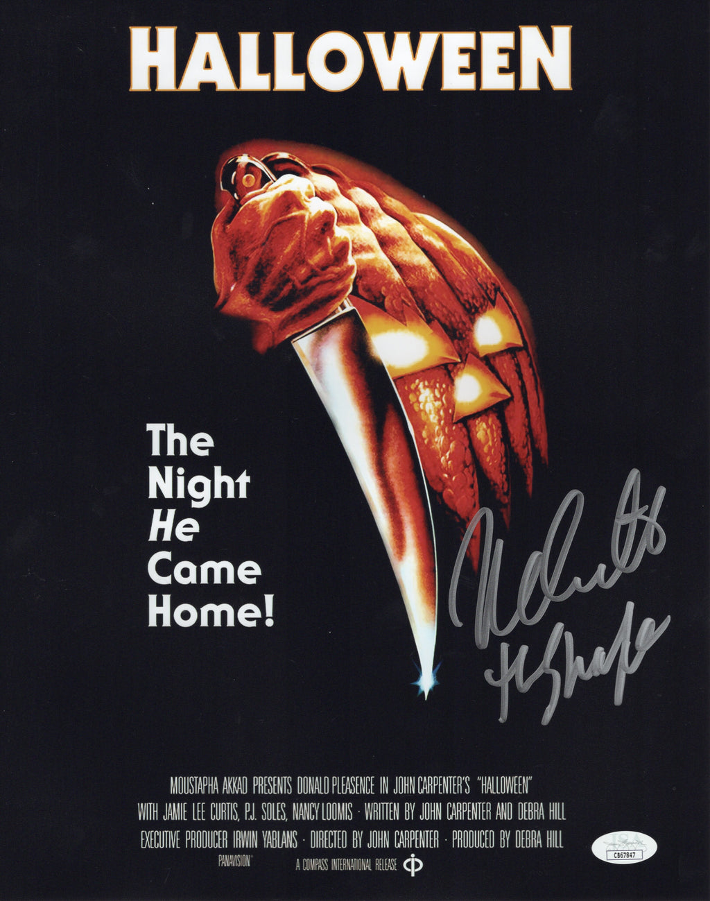 Nick Castle autographed inscribed 11x14 photo Halloween JSA COA Michael Myers