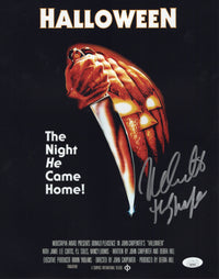 Nick Castle autographed inscribed 11x14 photo Halloween JSA COA Michael Myers