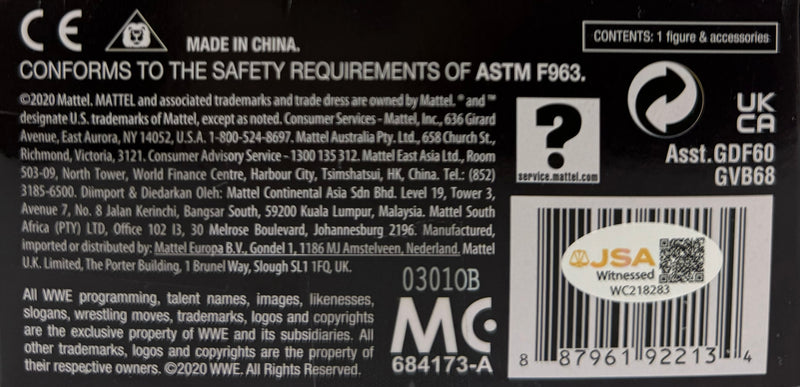 Charles Wright autographed signed figure JSA WWF WWE Godfather Shango Kama