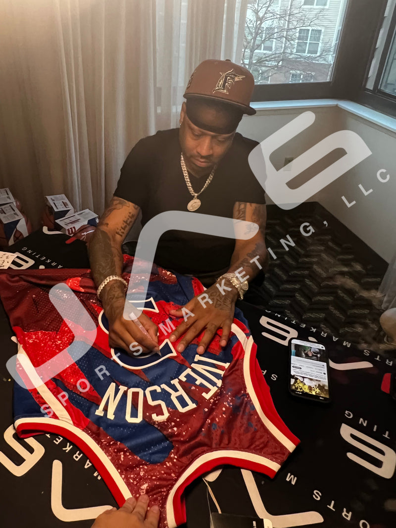Allen Iverson autographed signed authentic jersey NBA Philadelphia 76ers JSA COA