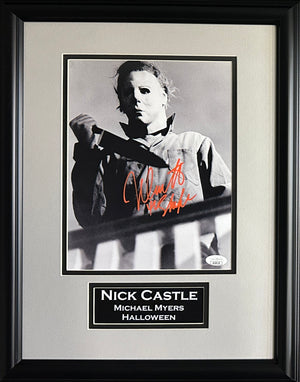 Nick Castle signed inscribed framed 8x10 photo Halloween JSA Michael Myers