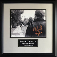 Nick Castle signed inscribed framed 8x10 photo Halloween JSA Michael Myers