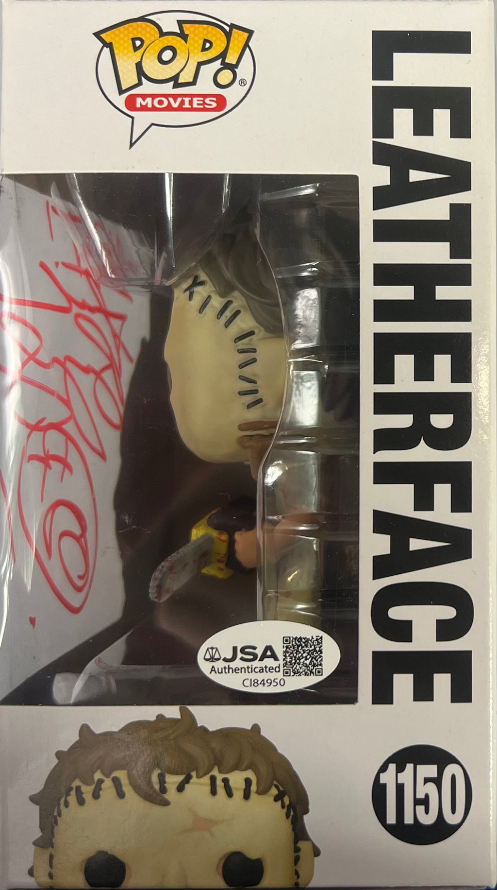 Andrew Bryniarski signed Funko Pop #1150 Leatherface JSA Texas Chainsaw Massacre