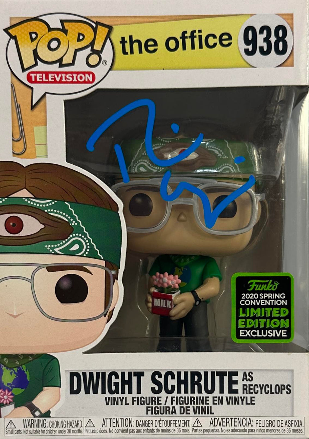 Rainn Wilson signed exclusive Funko Pop The Office JSA COA Dwight Schrute