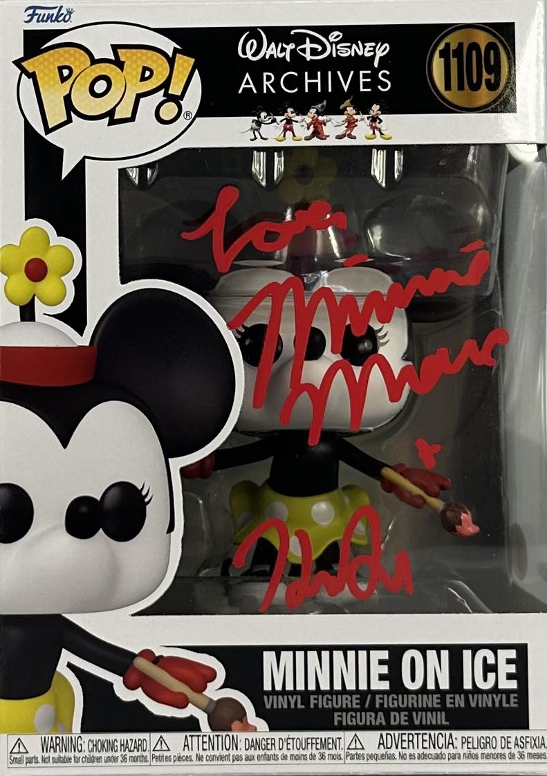 Kaitlyn Robrock autogaphed signed inscribed Funko Pop #1109 JSA Minnie Mouse