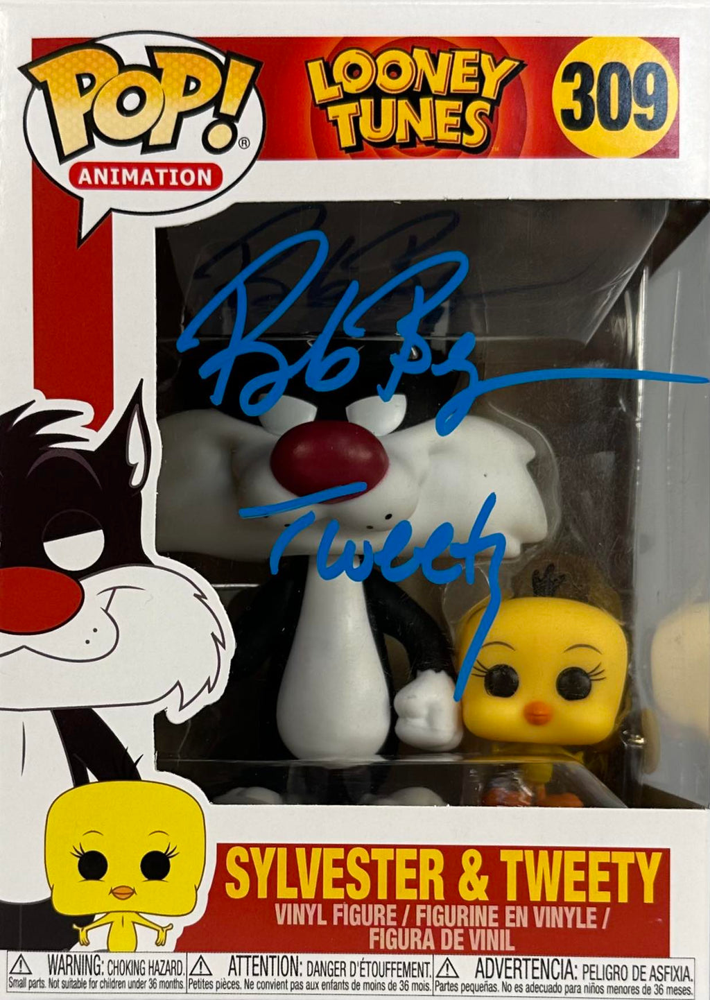 Bob Bergen autogaphed signed inscribed Funko Pop #309 JSA Tweety Bird