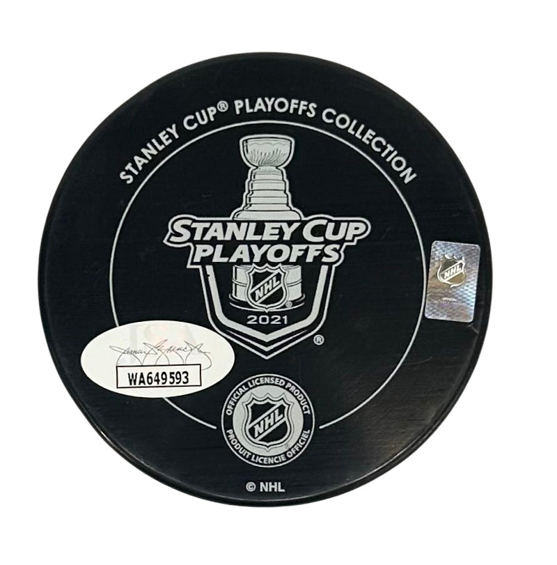 Andrei Vasilevskiy Nikita Kucherov signed puck Tampa Bay Lightning JSA COA