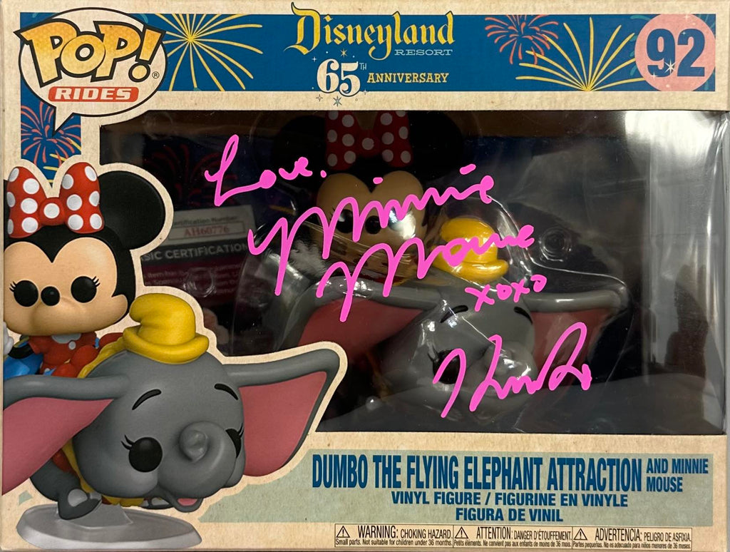 Kaitlyn Robrock autogaphed signed inscribed Funko Pop #92 JSA Minnie Mouse